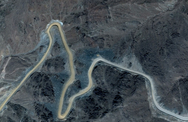 access road in montain